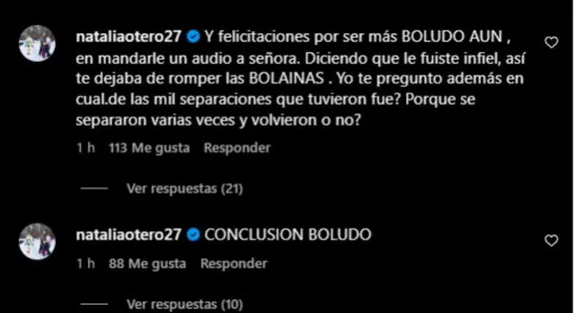 Natalia Otero revela en Instagram por qué Julian Zucchi le admitió infidelidad a Yidda Eslava Natalia Otero revela en Instagram por qué Julian Zucchi le admitió infidelidad a Yidda Eslava