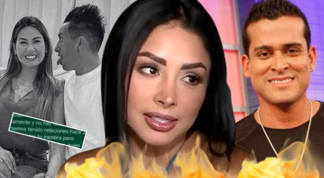 Pamela Franco responde si volvería con Christian Domínguez tras chat de Cueva y López.