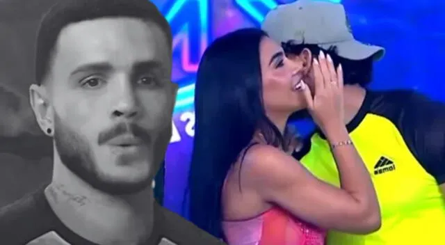 Vania Bludau y Austin Palao coquetean frente a Mario Irivarren. Vania Bludau y Austin Palao coquetean frente a Mario Irivarren.